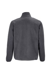 SOL'S - Męska Bluza Polarowa Factor Zapinana Na Zamek Błyskawiczny. Kolor: wielokolorowy, szary, brązowy. Materiał: polar. Sezon: zima