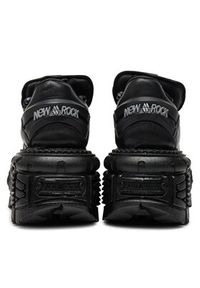 NEW ROCK Sneakersy M-TANK120NSHLACE-S1 Czarny. Kolor: czarny. Materiał: skóra #3