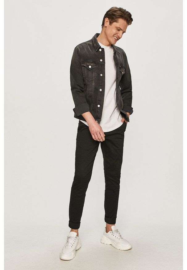 Only & Sons - Spodnie. Kolor: czarny. Materiał: tkanina