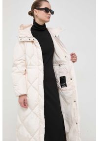 Weekend Max Mara kurtka puchowa damska kolor beżowy zimowa. Kolor: beżowy. Materiał: puch. Sezon: zima #3