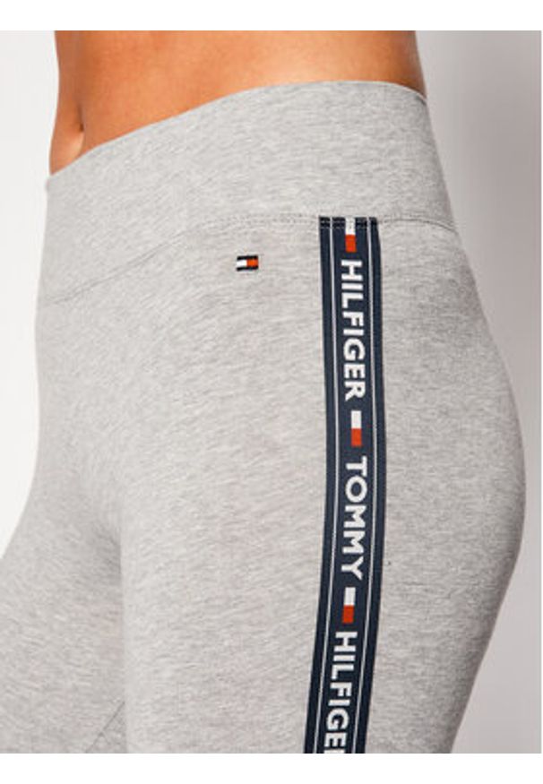 TOMMY HILFIGER - Tommy Hilfiger Legginsy UW0UW00563 Szary Slim Fit. Kolor: szary. Materiał: bawełna