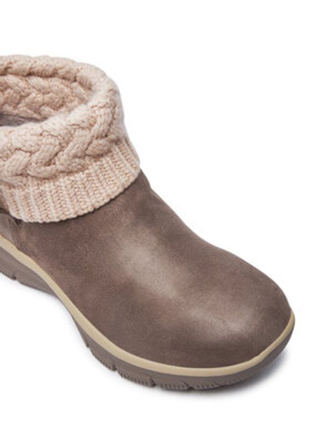 skechers - Skechers Botki Easy Going Cozy 167401/TPE Brązowy. Kolor: brązowy. Materiał: materiał