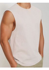 Sinsay - Tank top - beżowy. Kolor: beżowy