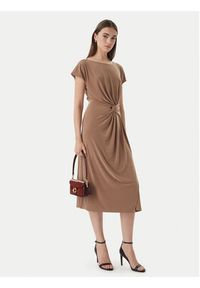 Joseph Ribkoff Sukienka codzienna 261146 Beżowy Relaxed Fit. Okazja: na co dzień. Kolor: beżowy. Materiał: syntetyk. Typ sukienki: proste. Styl: casual #2