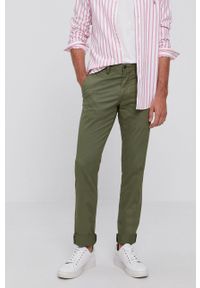 Polo Ralph Lauren Spodnie męskie kolor zielony proste. Okazja: na co dzień. Kolor: zielony. Styl: casual