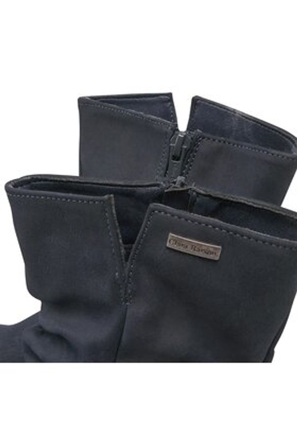 Clara Barson Botki WS14087-02 Granatowy. Kolor: niebieski. Materiał: materiał