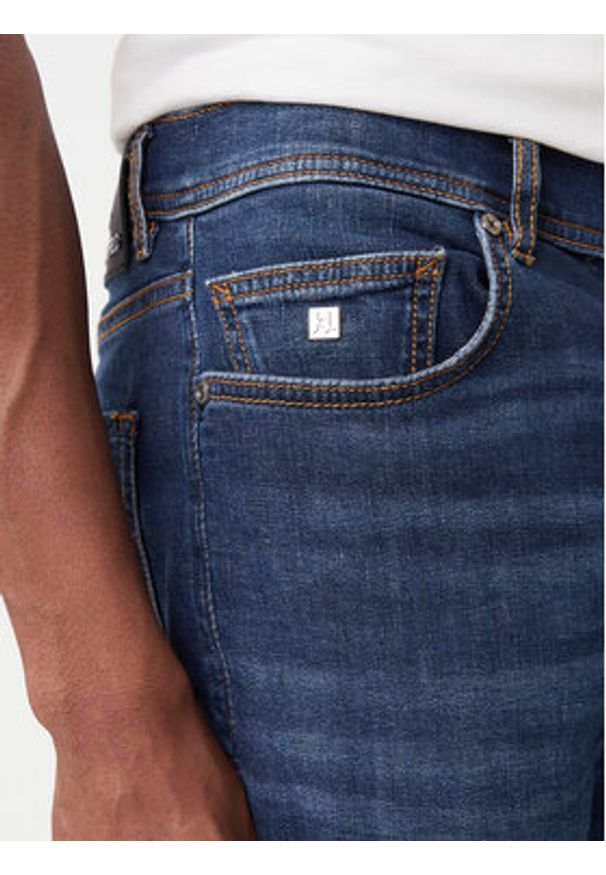 Karl Lagerfeld - KARL LAGERFELD Jeansy 265501 500843 Granatowy Slim Fit. Kolor: niebieski