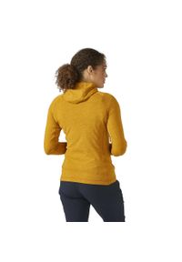 Bluza polarowa z kapturem damska Rab Nexus. Typ kołnierza: kaptur. Kolor: żółty. Materiał: polar
