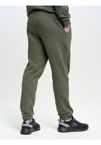 Big-Star - Spodnie męskie dresowe khaki William 303/ Hector 303. Kolor: zielony. Materiał: dresówka #4
