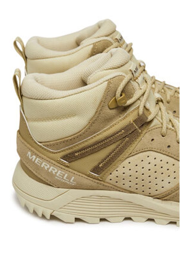 Merrell Trapery Wildwood Mid Ltr Wp J038298 Beżowy. Kolor: beżowy. Materiał: zamsz, skóra