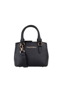 Valentino by Mario Valentino - VALENTINO Czarna mała torebka Zero Re. Kolor: czarny. Wzór: paski. Rozmiar: małe #5