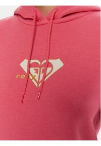 Roxy Bluza ERJFT05028 Różowy Regular Fit. Kolor: różowy. Materiał: bawełna