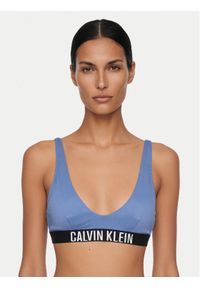 Calvin Klein Swimwear Góra od bikini LV00Q61211 Niebieski. Kolor: niebieski. Materiał: syntetyk #1