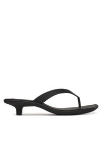 Calvin Klein Japonki Flip Flop Kitten Heel Thong Tpu HW0HW02965 Czarny. Kolor: czarny. Materiał: skóra #1