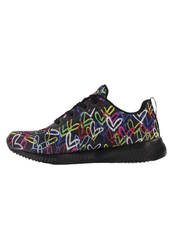 skechers - Buty na co dzień damskie SKECHERS BOBS SQUAD sportowe ozdobne. Okazja: na co dzień. Kolor: czarny