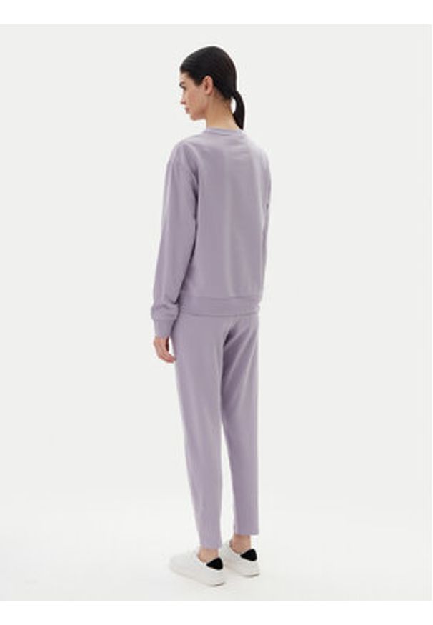 EA7 Emporio Armani Dres 7W000115 AF13135 UA092 Fioletowy Regular Fit. Kolor: fioletowy. Materiał: bawełna
