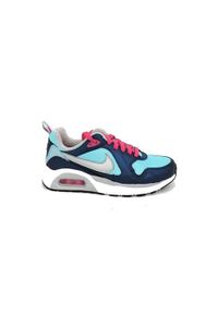Buty do chodzenia dla dzieci Nike Air Max Trax. Zapięcie: sznurówki. Kolor: niebieski. Materiał: materiał, syntetyk, tkanina, skóra. Szerokość cholewki: normalna. Model: Nike Air Max. Sport: turystyka piesza