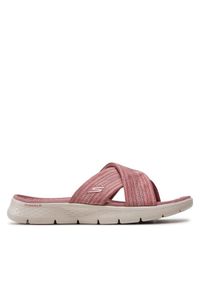 skechers - Skechers Klapki Go Walk Flex Sandal-Impressed 141420/MVE Fioletowy. Kolor: fioletowy #1