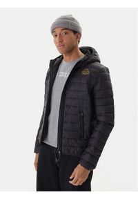 Kappa Kurtka przejściowa Logo Astrom 34243TW Czarny Slim Fit. Kolor: czarny. Materiał: syntetyk #1