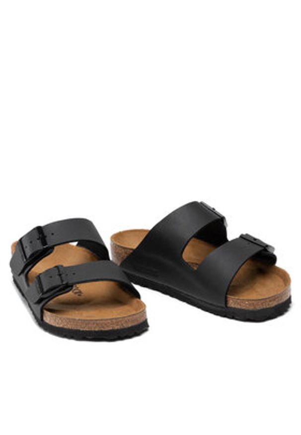 Birkenstock Klapki Arizona Birko-Flor 051791 Czarny. Kolor: czarny. Materiał: skóra