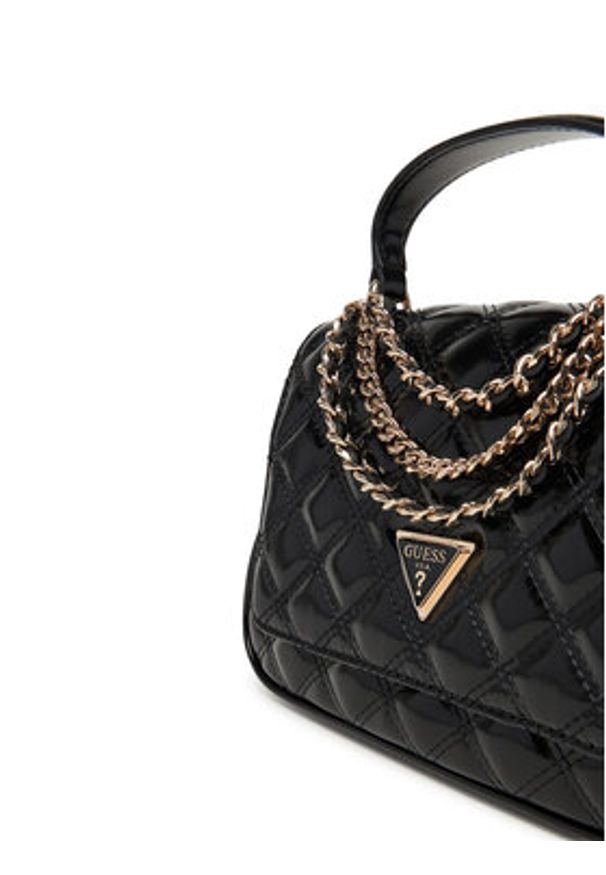 Guess Torebka Giully II HWTG96 73190 Czarny. Kolor: czarny. Materiał: skórzane
