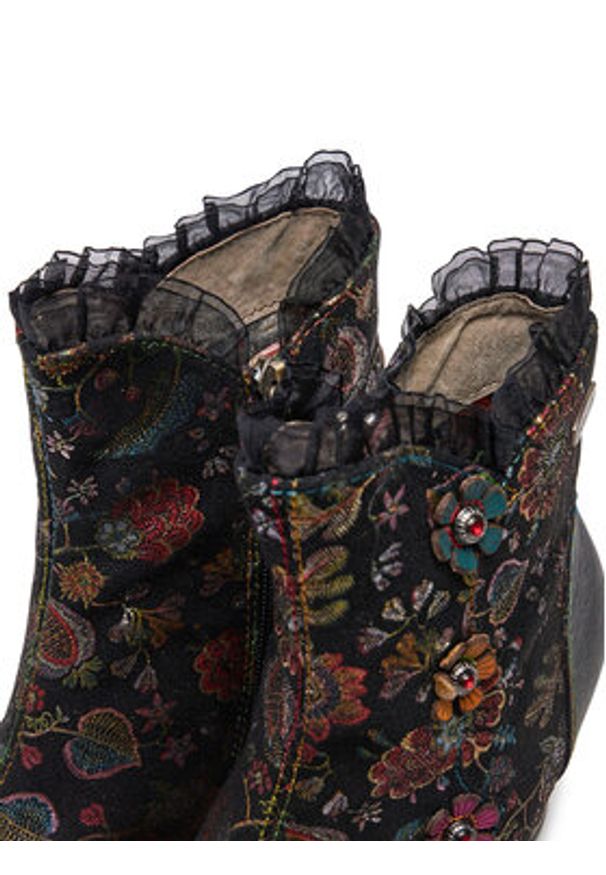 Laura Vita Botki Ledao 14 Czarny. Kolor: czarny. Materiał: skóra