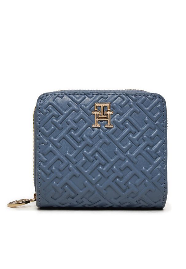 TOMMY HILFIGER - Tommy Hilfiger Portfel Distinct AW0AW16580 Niebieski. Kolor: niebieski. Materiał: skóra