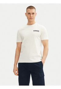 Napapijri T-Shirt S-Vignoni Back SS NP0A4ILXN1A1 Biały Regular Fit. Kolor: biały. Materiał: bawełna #1