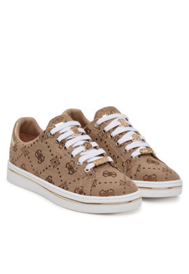Guess Sneakersy FLTSS2 FAL12 Beżowy. Kolor: beżowy. Materiał: materiał