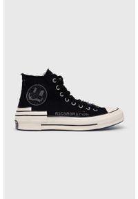Converse trampki Chuck 70 Trippy Heel kolor czarny. Nosek buta: okrągły. Zapięcie: sznurówki. Kolor: czarny. Materiał: guma. Szerokość cholewki: normalna #1