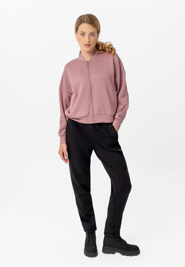 Volcano - Dresowe spodnie N-INFINI. Kolor: czarny. Materiał: dresówka. Wzór: gładki