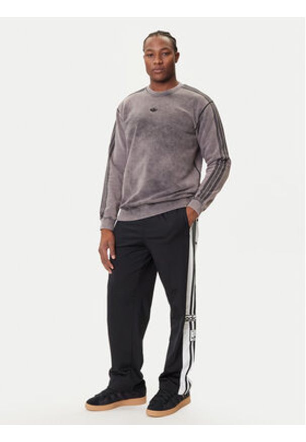 Adidas - adidas Bluza Premium Essentials Retro JD0246 Szary Loose Fit. Kolor: szary. Materiał: bawełna. Styl: retro