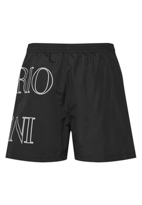 Emporio Armani Szorty kąpielowe EM000583 AF20434 UC001 Czarny Regular Fit. Kolor: czarny. Materiał: syntetyk