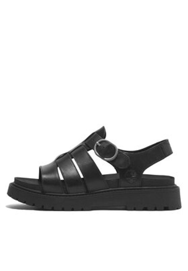 Timberland Sandały Clairemont Way Fisherman Sandal TB0A635VW021 Czarny. Kolor: czarny. Materiał: skóra