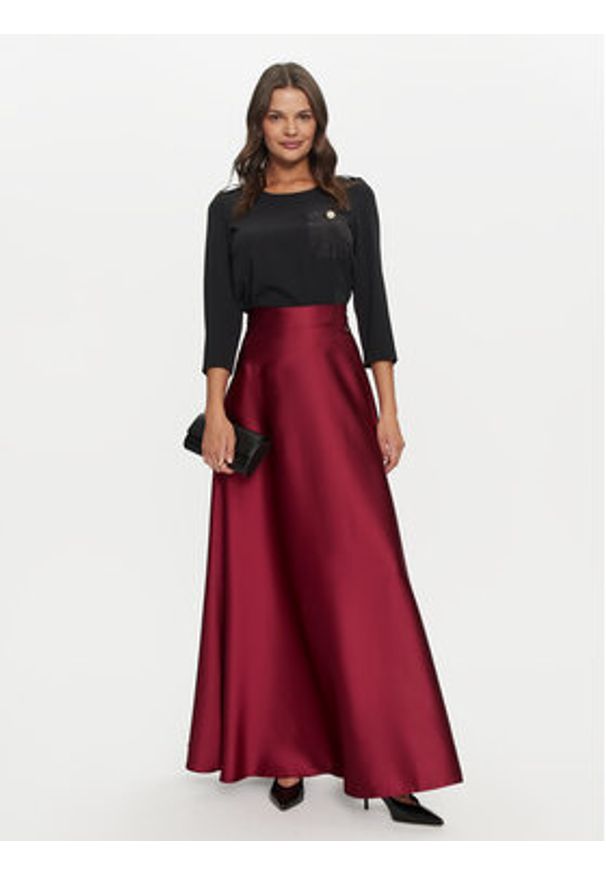 Rinascimento Spódnica maxi CFC0119875003 Bordowy Regular Fit. Kolor: czerwony. Materiał: syntetyk