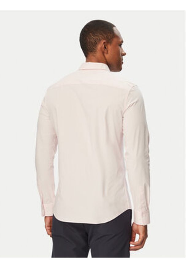 Calvin Klein Koszula LV04LB145G Różowy jasny Slim Fit. Kolor: różowy. Materiał: bawełna
