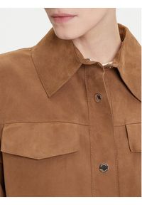MAX&Co. Kurtka skórzana Stallo 2526446011200 Brązowy Loose Fit. Kolor: brązowy. Materiał: skóra #3