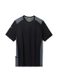 Koszulka z krótkim rękawem męska Smartwool Active Ultralite Tech Tee. Kolor: czarny. Długość rękawa: krótki rękaw. Długość: krótkie