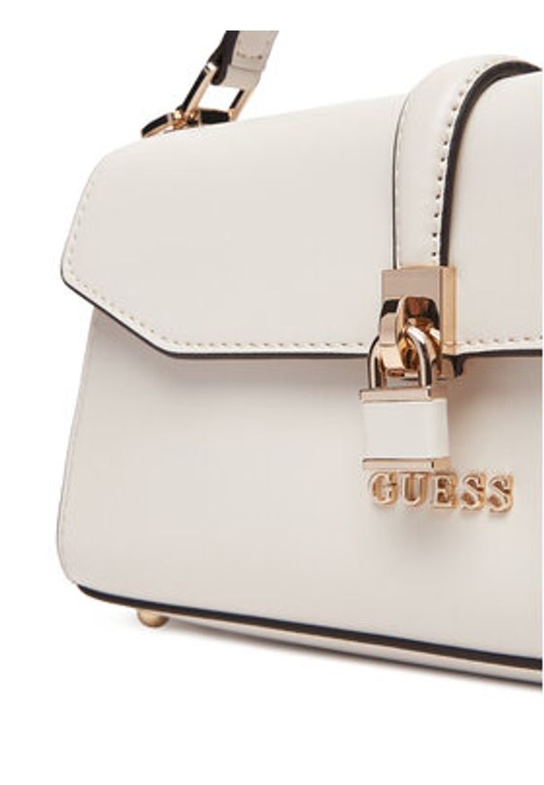 Guess Torebka Queensland HWVG96 55200 Écru. Materiał: skórzane