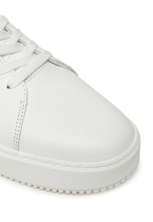 Calvin Klein Jeans Sneakersy YM0YM01317 Biały. Kolor: biały. Materiał: skóra