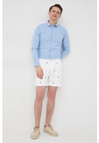 Polo Ralph Lauren szorty 710862778001 męskie kolor biały. Okazja: na co dzień. Kolor: biały. Materiał: tkanina. Styl: casual #1