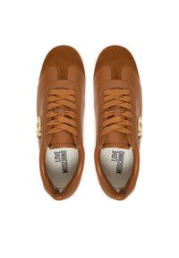 Love Moschino - LOVE MOSCHINO Sneakersy JA10121G1OIK120A Brązowy. Kolor: brązowy. Materiał: skóra #3