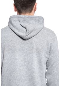 Mustang - MUSTANG BLUZA Hoody MID GREY MELANGE 1006289 4140. Typ kołnierza: kaptur. Kolor: szary #6