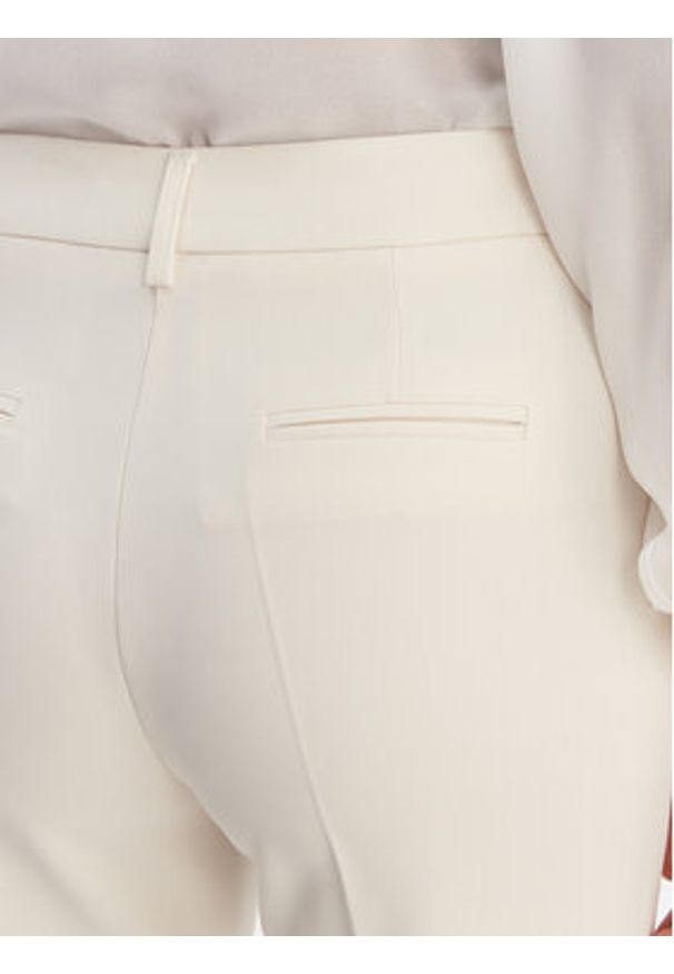 Fracomina Spodnie materiałowe FR26SVA004W42901 Écru Regular Fit. Materiał: syntetyk