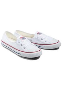 Converse Trampki Chuck Taylor All Star Ballet Lace Slip 566774C Biały. Kolor: biały. Materiał: materiał #6