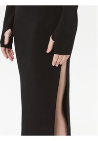 Versace Jeans Couture Sukienka dzianinowa 75HAOM50 Czarny Slim Fit. Kolor: czarny. Materiał: wiskoza #3