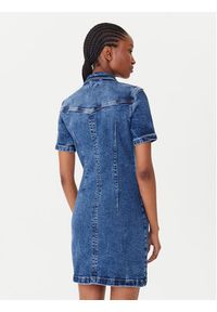 Guess Jeans Sukienka jeansowa W5YK55 D5R11 Niebieski Slim Fit. Kolor: niebieski. Materiał: bawełna #2