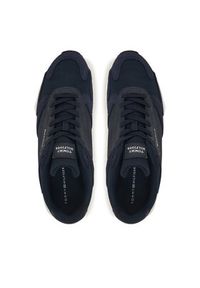 TOMMY HILFIGER - Tommy Hilfiger Sneakersy Outdoor Runner Mix FM0FM05574 Granatowy. Kolor: niebieski. Materiał: zamsz, skóra. Sport: outdoor