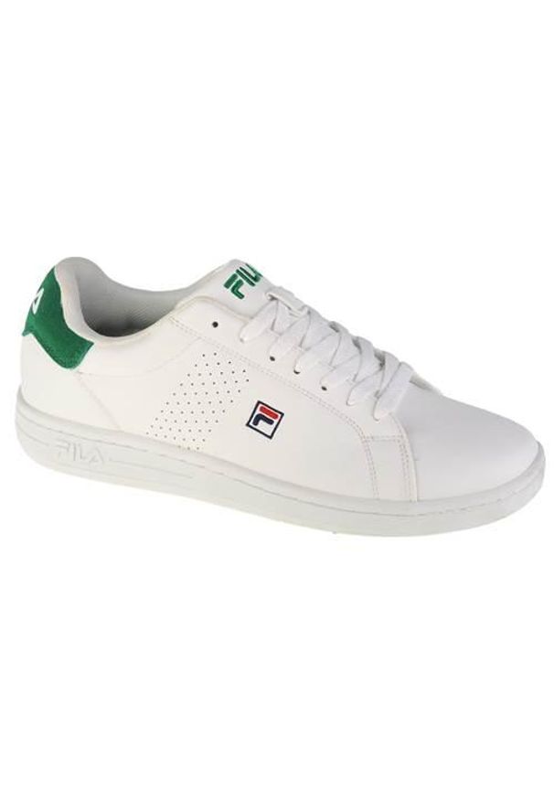 Buty do chodzenia męskie Fila Crosscourt 2 F. Zapięcie: sznurówki. Kolor: biały. Materiał: materiał, syntetyk. Szerokość cholewki: normalna. Sport: turystyka piesza