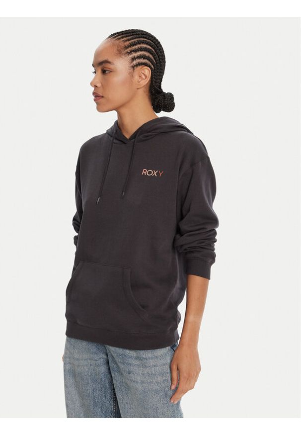Roxy Bluza ERJFT04996 Szary Regular Fit. Kolor: szary. Materiał: bawełna